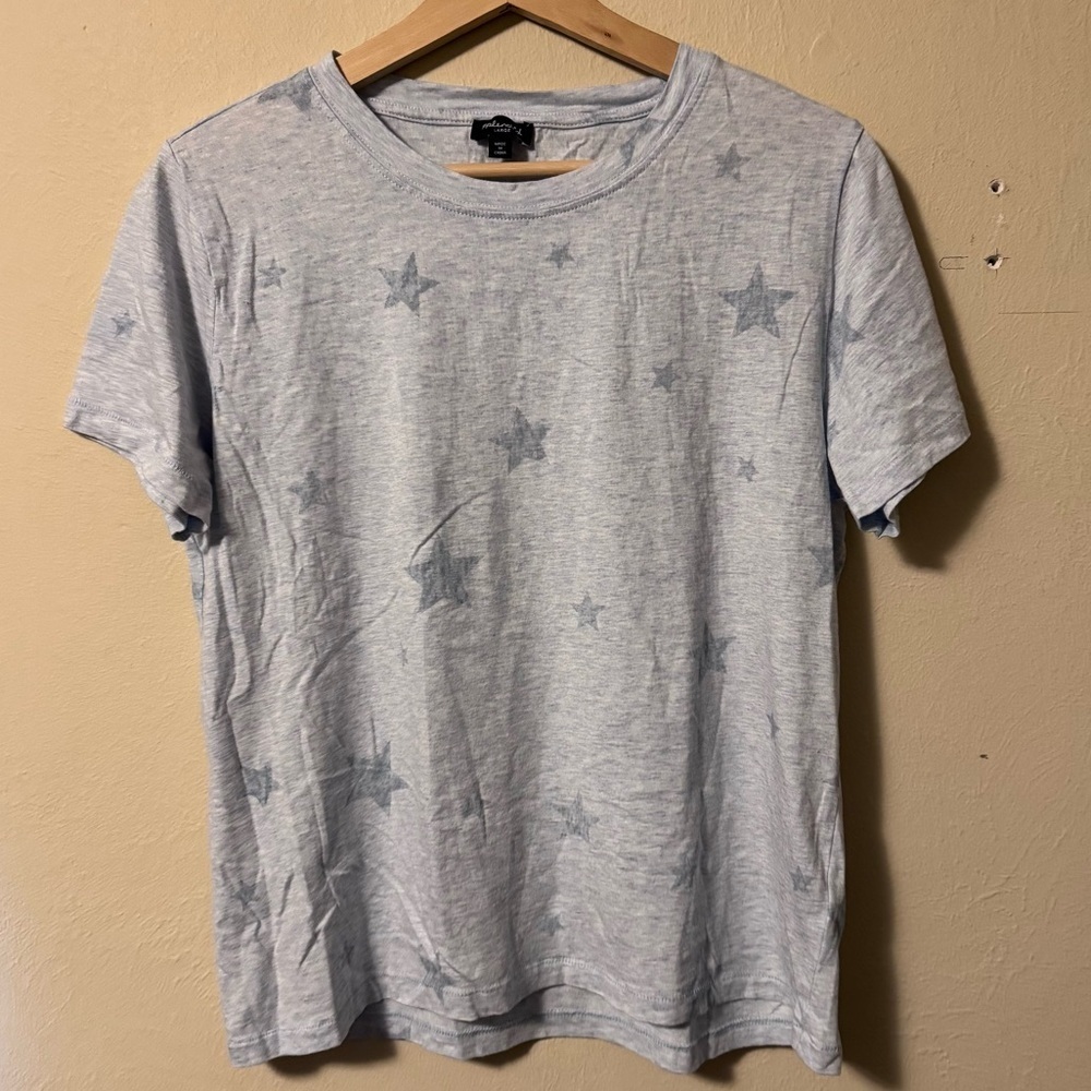 Splendid baby blue star print tshirt Size Large
